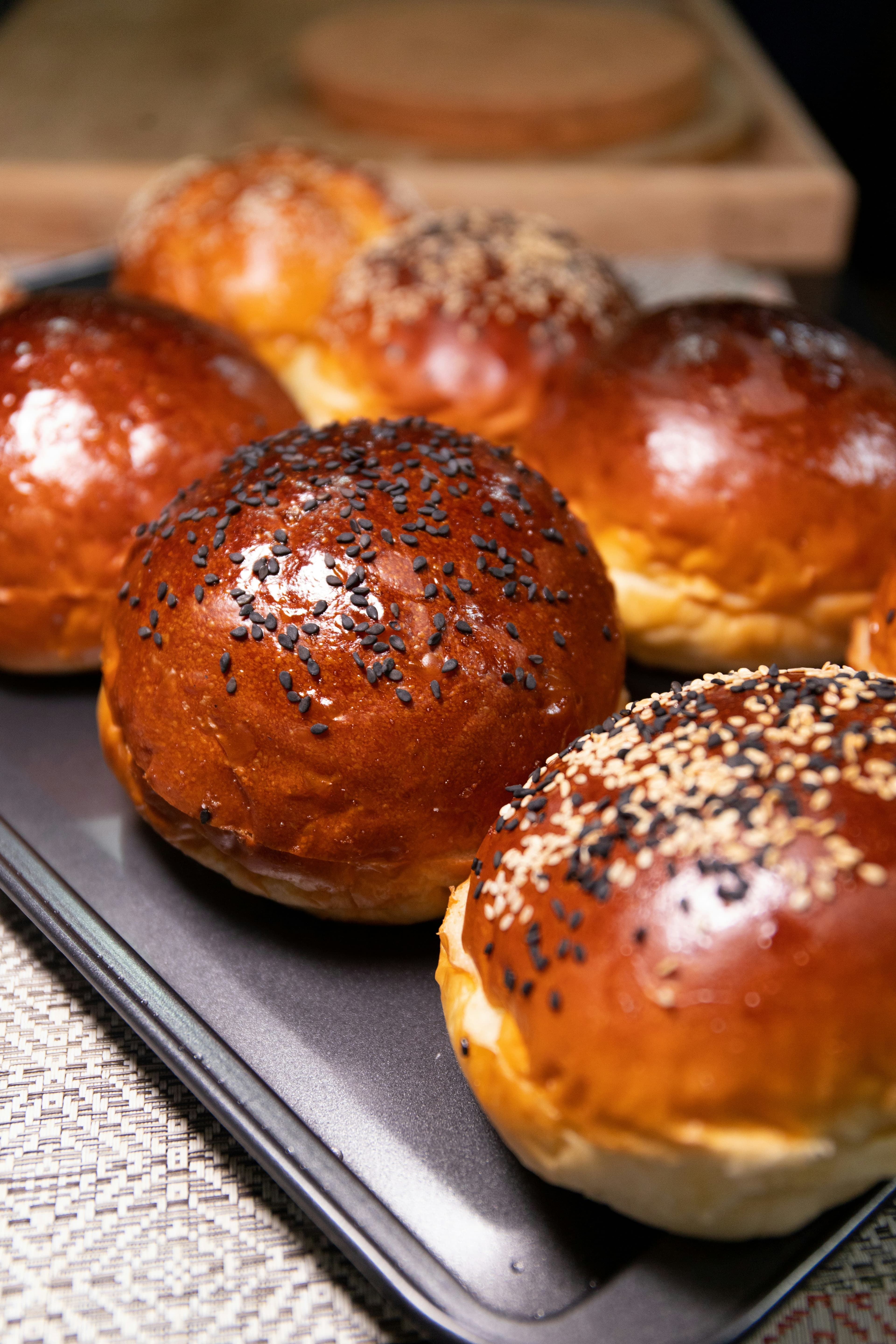 Mini brioche canapé buns — wholesale event catering